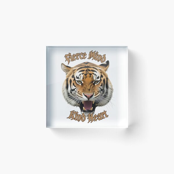 Item preview, Fierce Mind Kind Heart Tiger Photo Art  designed and sold by Debsgiftware .
