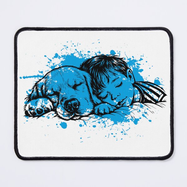 Item preview, Boy - dog - pet - animal -illustration - vintage - black and white designed and sold by 440CREATIVES.
