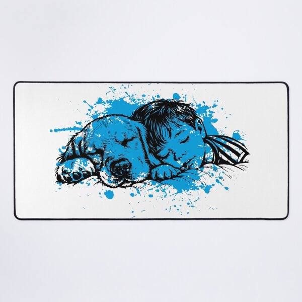 Item preview, Boy - dog - pet - animal -illustration - vintage - black and white designed and sold by 440CREATIVES.