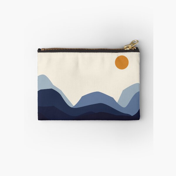 Item preview, Blue Mountains and Orange Sun Minimalist Landscape designed and sold by darkskinbender.