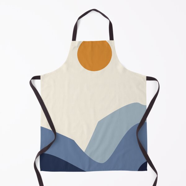 Item preview, Blue Mountains and Orange Sun Minimalist Landscape designed and sold by darkskinbender.