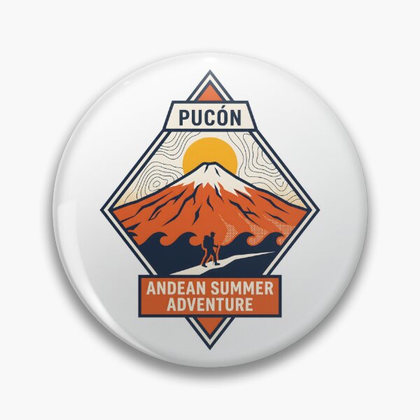Item preview, Pucon Andean Summer Adventure Volcano Hiking Graphic designed and sold by SplashTastic.