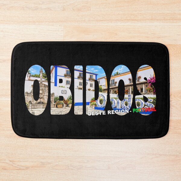 Item preview, OBIDOS Oeste Region Portugal - Beautiful Walled Medieval Town Sign designed and sold by Adam Gormley.