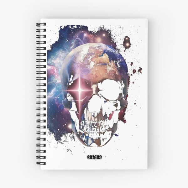 Item preview, Sesh Skull Floating in Space Cosmic Sci-Fi Artwork Design designed and sold by maboot.