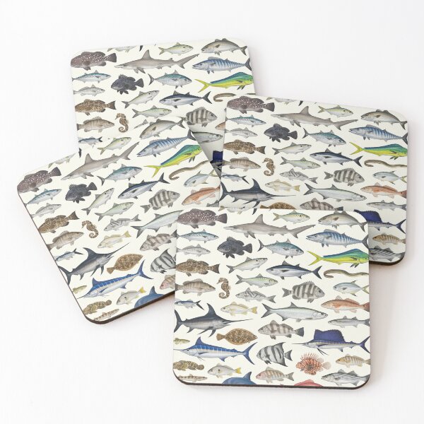 Item preview, Fishes of the North Carolina Coast Identification Chart designed and sold by kakarikihill.