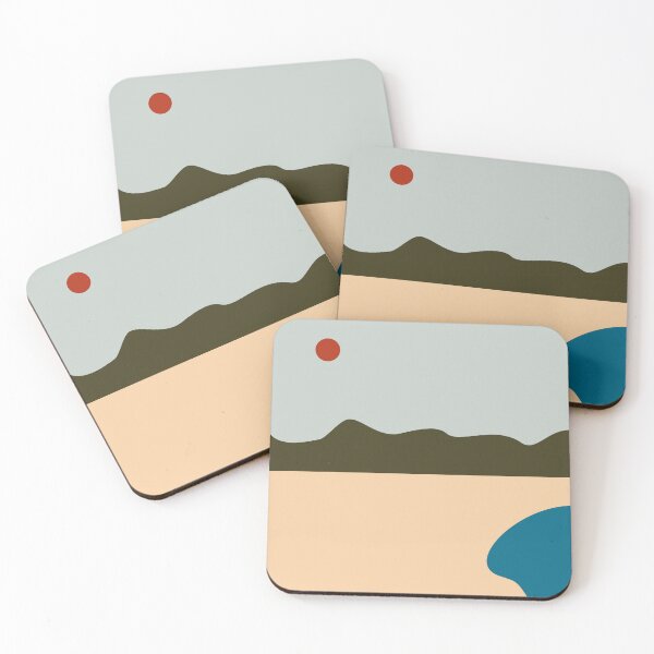Item preview, Minimalist Beach and Mountain Abstract Landscape designed and sold by darkskinbender.