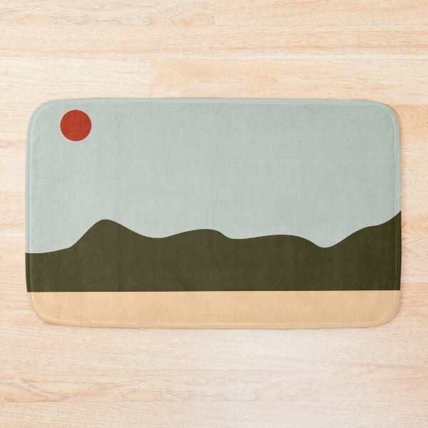 Item preview, Minimalist Beach and Mountain Abstract Landscape designed and sold by darkskinbender.