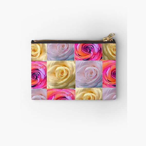 Item preview, Pastel Rose Grid Collage – Vibrant Pink, Cream & Magenta Rose Pattern designed and sold by BalkanBloomArt.