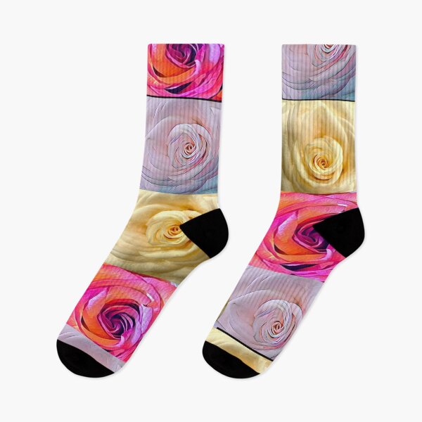 Item preview, Pastel Rose Grid Collage – Vibrant Pink, Cream & Magenta Rose Pattern designed and sold by BalkanBloomArt.