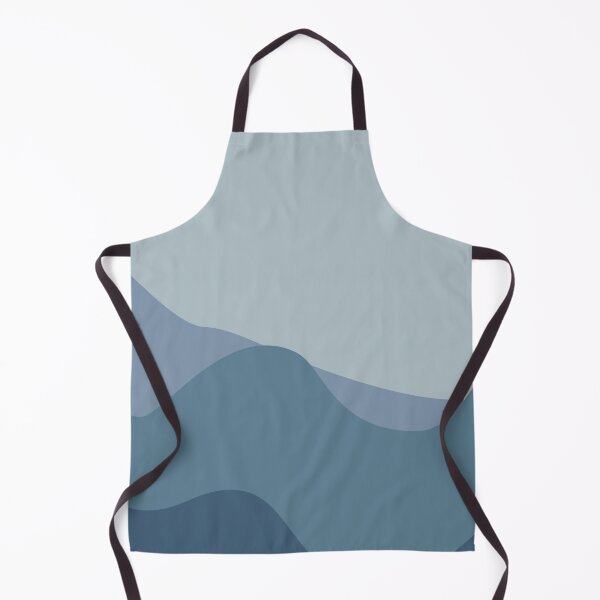 Item preview, Blue Mountain Waves Minimalist Abstract Landscape designed and sold by darkskinbender.