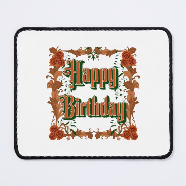 Item preview, Vintage Floral Happy Birthday Greeting Victorian Art designed and sold by 2025TeeOdyssey.