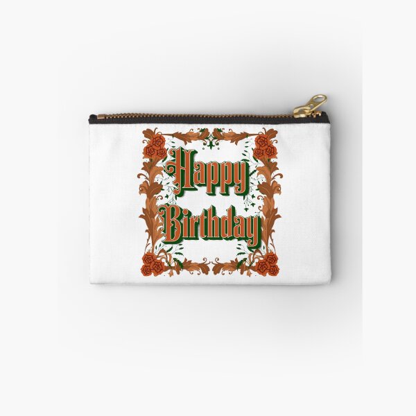 Item preview, Vintage Floral Happy Birthday Greeting Victorian Art designed and sold by 2025TeeOdyssey.