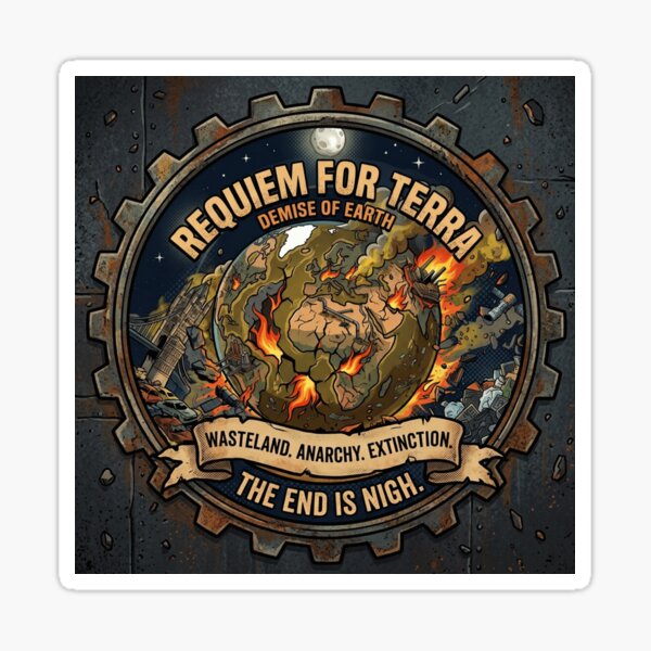 Item preview, Requiem For Terra Demise Of Earth Environmental Apocalypse Graphic Tee designed and sold by lovepower.
