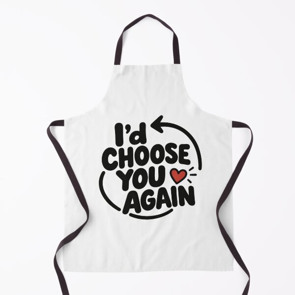 Item preview, I’d Choose You Again – Romantic Love Quote Minimalist Heart Design designed and sold by Lovestickerco.