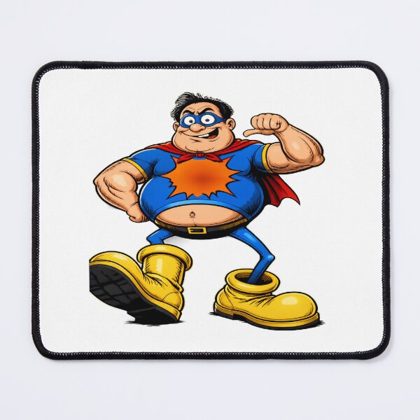 Item preview, Funny Superhero Strongman Cartoon designed and sold by Debnath-style.