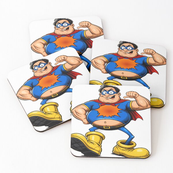 Item preview, Funny Superhero Strongman Cartoon designed and sold by Debnath-style.