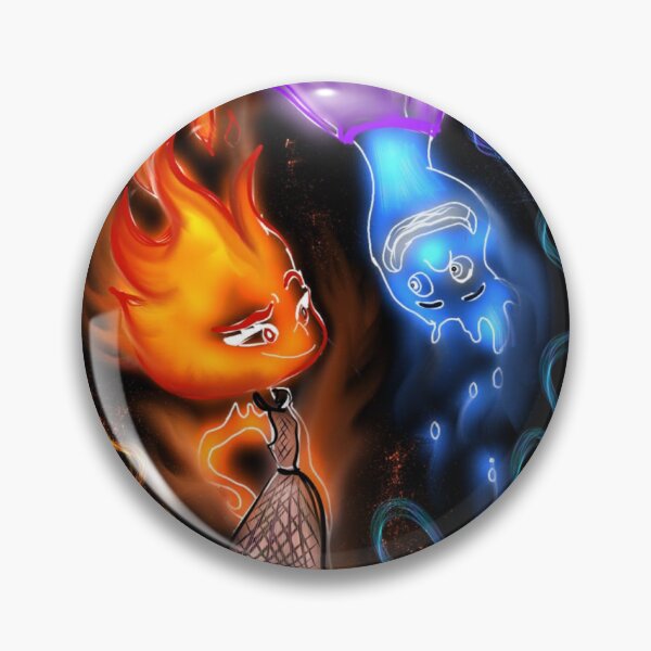 Item preview, water fire glow digital cartoon art designed and sold by Jay21743ori.