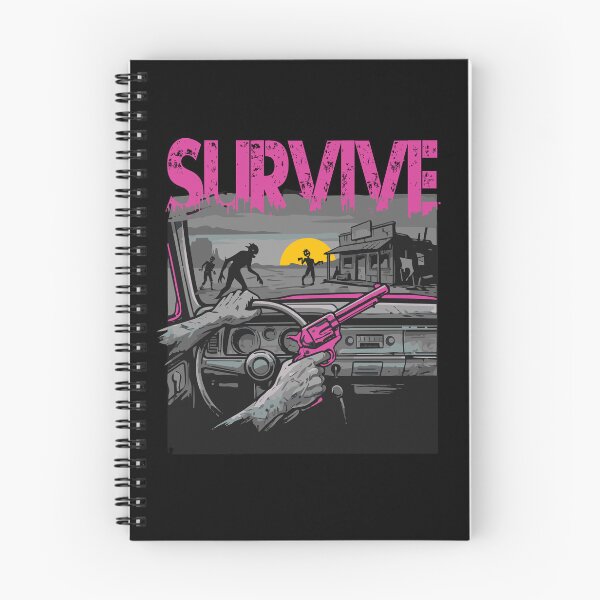 Item preview, Zombie Apocalypse 02 Survive Sunset Roadside Scene T-shirt , Retro Drive-In designed and sold by elmanchour.