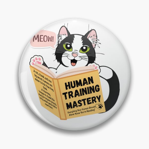 Item preview, Human Training Mastery for Cats designed and sold by ImaginARTDesign.