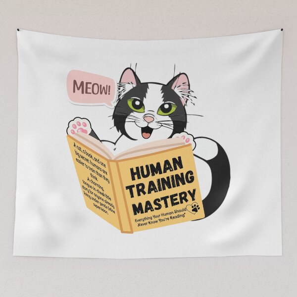 Item preview, Human Training Mastery for Cats designed and sold by ImaginARTDesign.