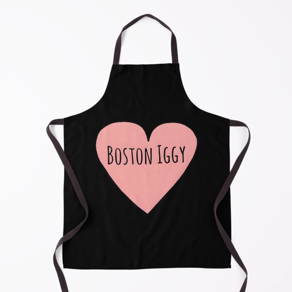 Item preview, I Love Boston Iggy Sassy Pink Heart Shape Sketch Cute Mixed Breed Dog Mom Gift designed and sold by ChiwaukeeTco.