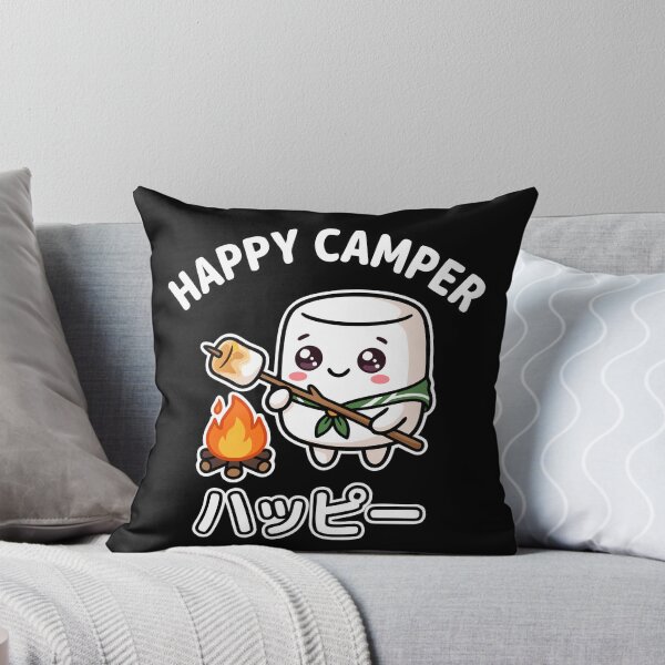 Item preview, Kawaii Happy Camper Marshmallow designed and sold by mantra2023.