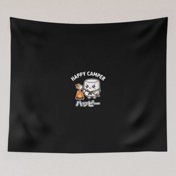 Item preview, Kawaii Happy Camper Marshmallow designed and sold by mantra2023.