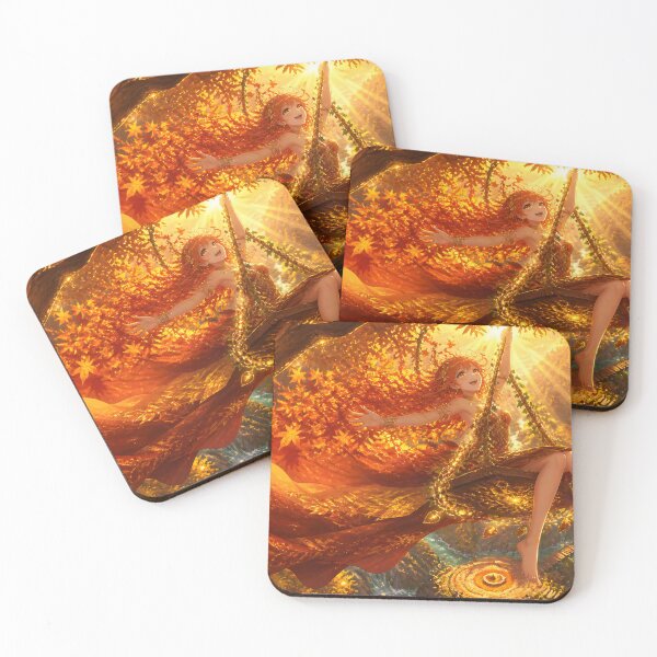Item preview, Autumn Forest Mage Swinging Through Golden Light designed and sold by sigmaartstudio.