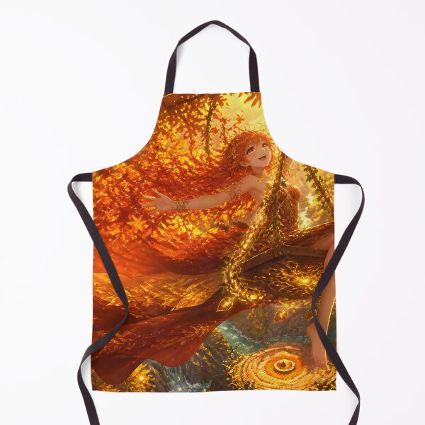 Item preview, Autumn Forest Mage Swinging Through Golden Light designed and sold by sigmaartstudio.