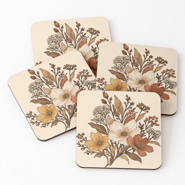 Item preview, Vintage Earthy Wildflower Botanical Bouquet designed and sold by aliceraecreates.