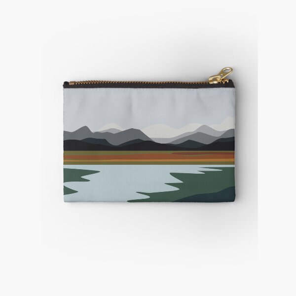 Item preview, Nordic River and Mountains Minimalist Landscape designed and sold by darkskinbender.