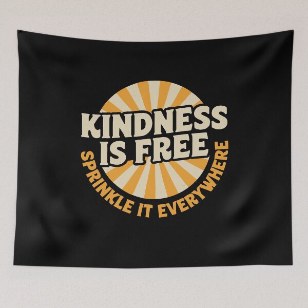 Item preview, Kindness Is Free Sprinkle It Everywhere Retro Slogan designed and sold by Say It With Ink.