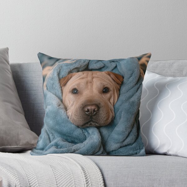 Item preview, Shar Pei in Blanket 01 designed and sold by Elisabeth Lucas.