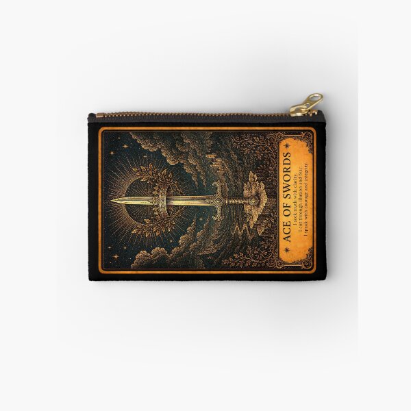 Item preview, Ace of Swords Tarot Card - Truth & Clarity Illustration designed and sold by ArcanaAbsolute.