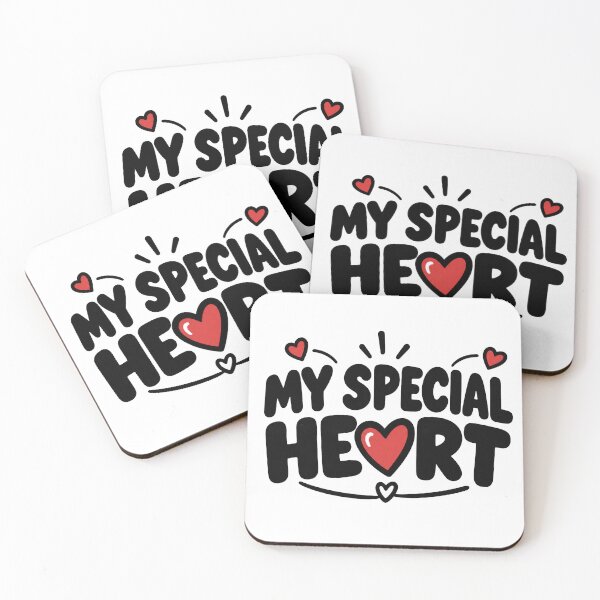 Item preview, My Special Heart – Cute Romantic Love Quote Heart Design designed and sold by Lovestickerco.