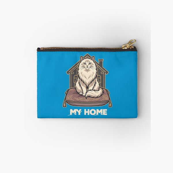 Item preview, Funny cat owner t-shirt design featuring a long-haired cat sitting on a cushion designed and sold by BiniClicks.