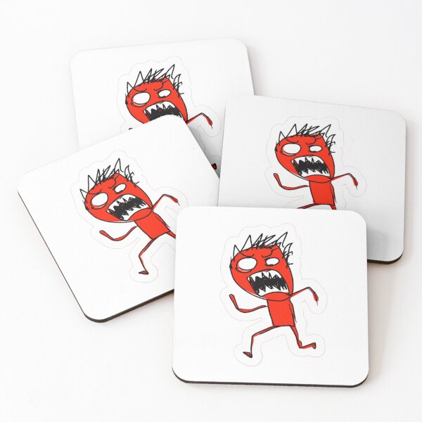 Item preview, Furious Red Doodle Screaming Cartoon Sketch designed and sold by NicolasGlowArt.