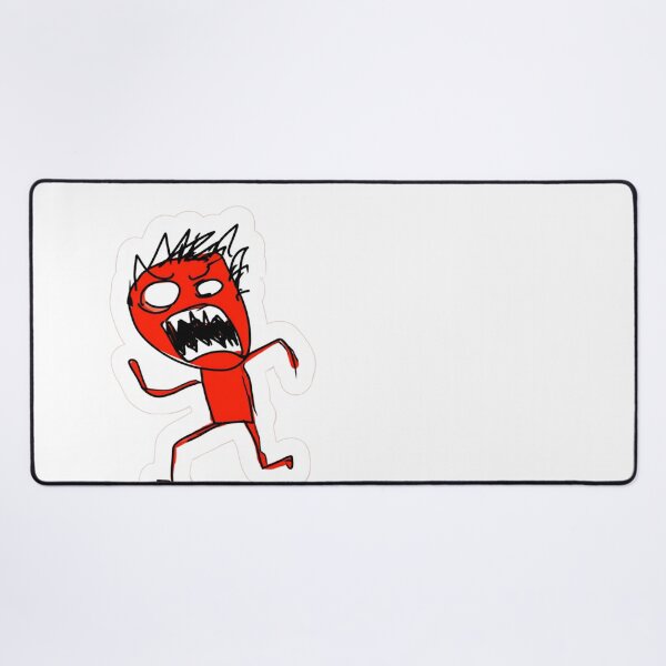 Item preview, Furious Red Doodle Screaming Cartoon Sketch designed and sold by NicolasGlowArt.