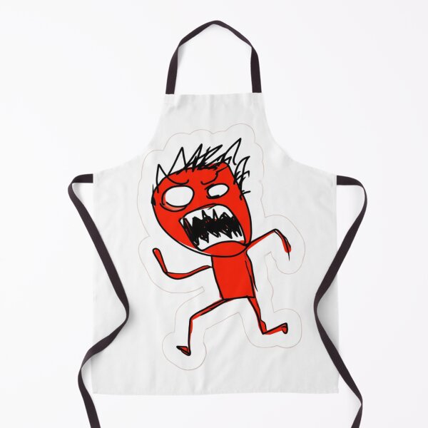 Item preview, Furious Red Doodle Screaming Cartoon Sketch designed and sold by NicolasGlowArt.