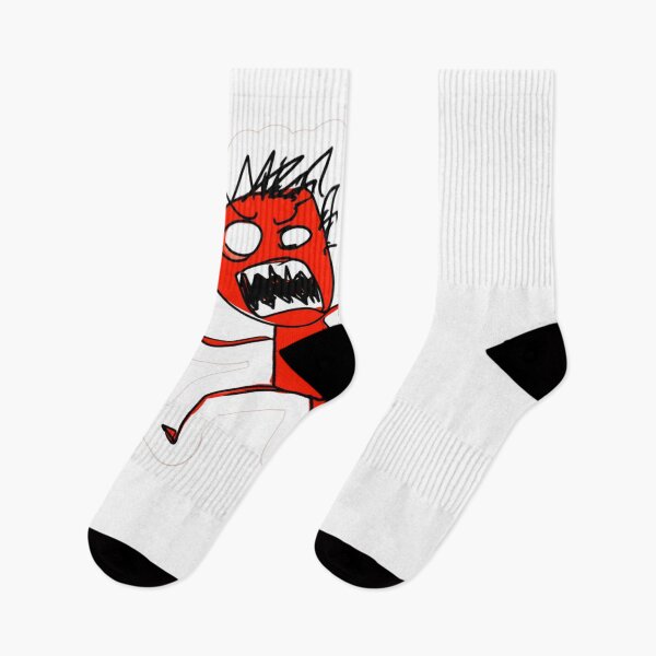Item preview, Furious Red Doodle Screaming Cartoon Sketch designed and sold by NicolasGlowArt.