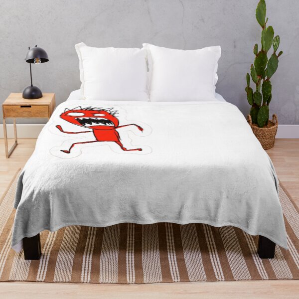 Item preview, Furious Red Doodle Screaming Cartoon Sketch designed and sold by NicolasGlowArt.