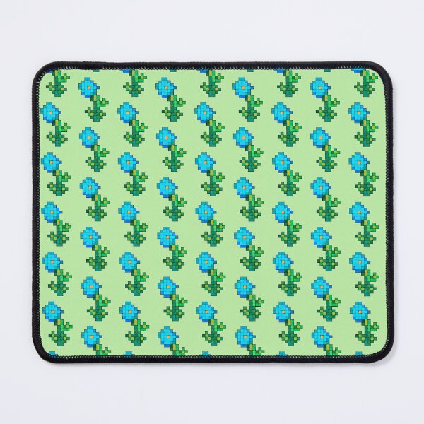 Item preview, Hand Drawn Cyan Pixel Flower designed and sold by Shift-Tab.