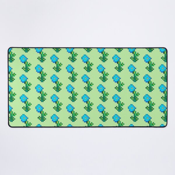 Item preview, Hand Drawn Cyan Pixel Flower designed and sold by Shift-Tab.
