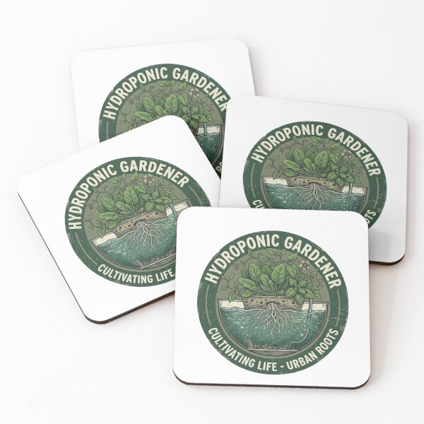 Item preview, Hydroponic Gardener Cultivating Life Urban Roots Vintage Botanical Emblem designed and sold by ODELUNITY.