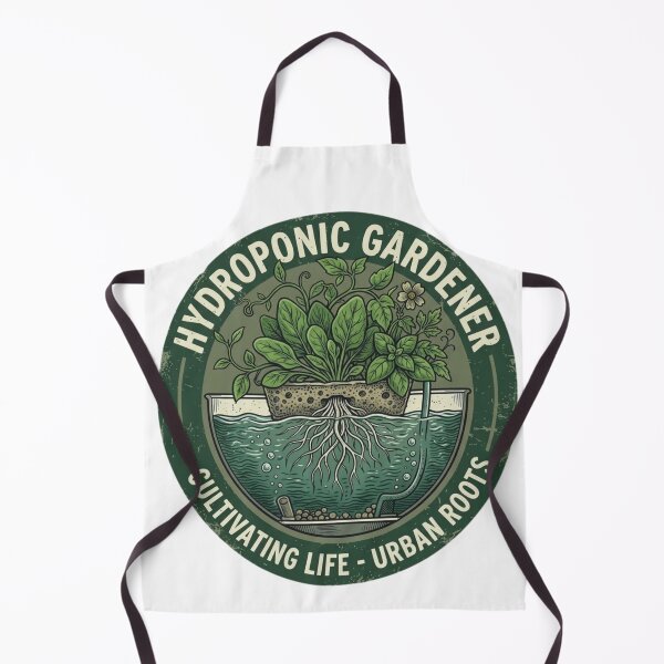 Item preview, Hydroponic Gardener Cultivating Life Urban Roots Vintage Botanical Emblem designed and sold by ODELUNITY.