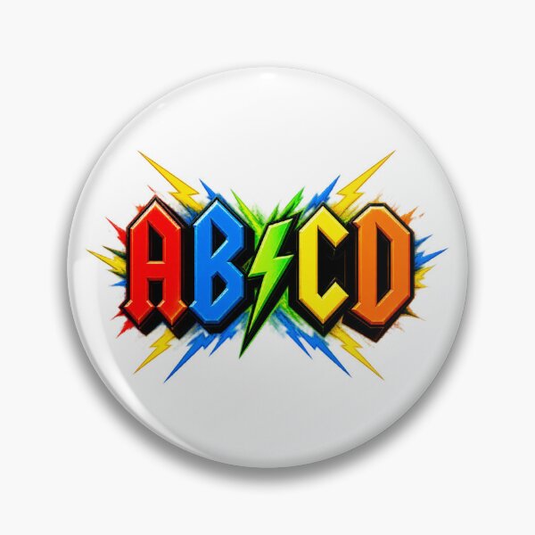 Item preview, ACDC Inspired ABCD Alphabet Design for Kids Educational Fun designed and sold by Sonicify.