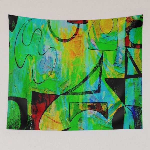 Item preview, Green Graffiti designed and sold by ViaARTfactory.