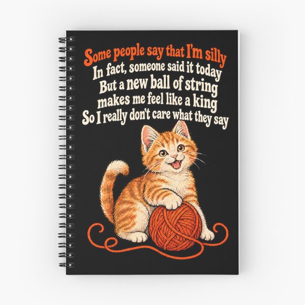 Item preview, Some People Say That I'm Silly - Kitten Poem designed and sold by TY-Cat-Tees.