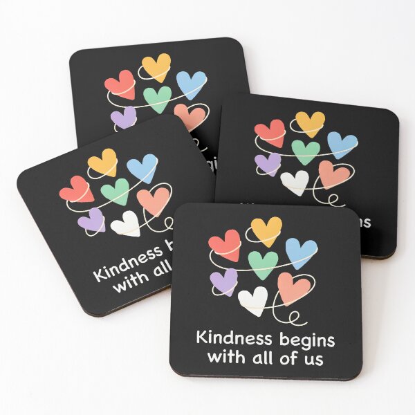 Item preview, Kindness Begins With All Of Us Unity Slogan designed and sold by Say It With Ink.