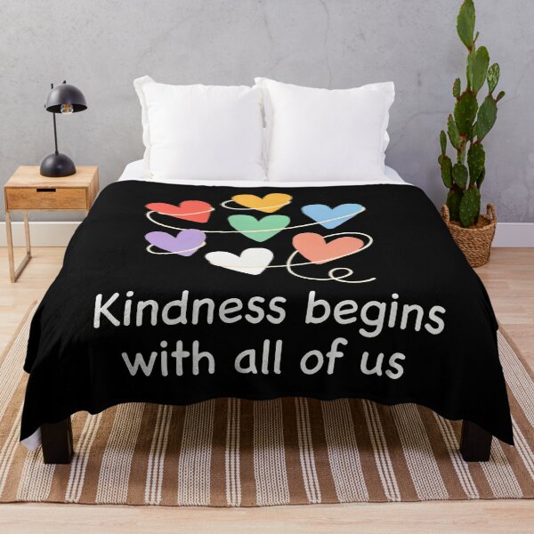 Item preview, Kindness Begins With All Of Us Unity Slogan designed and sold by Say It With Ink.